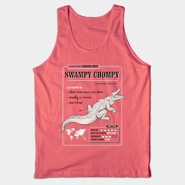 Swampy Chompy Tank Top by dumbshirts